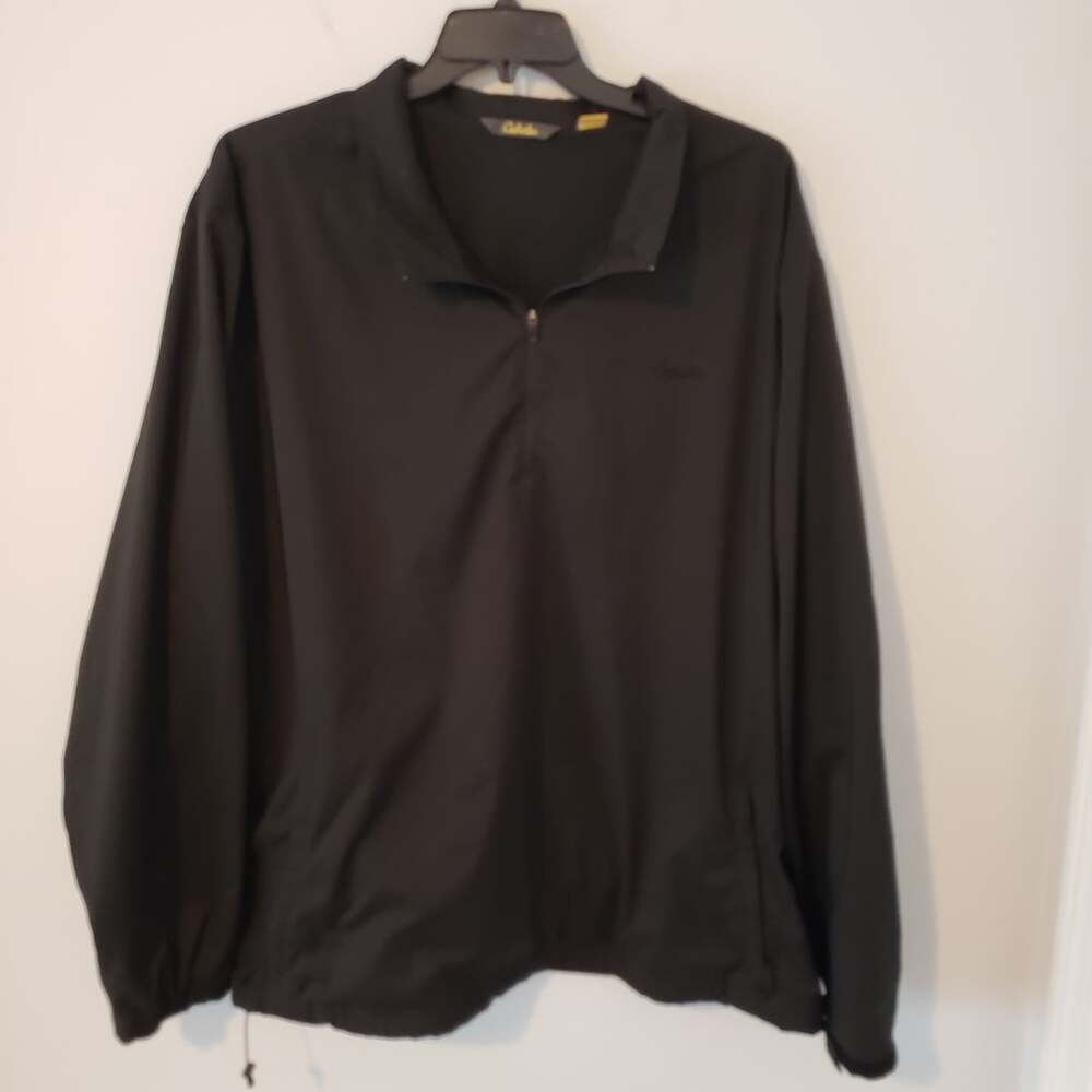 Cabela's Pullover Men's Black 3XLT Jacket 1/4 Zip